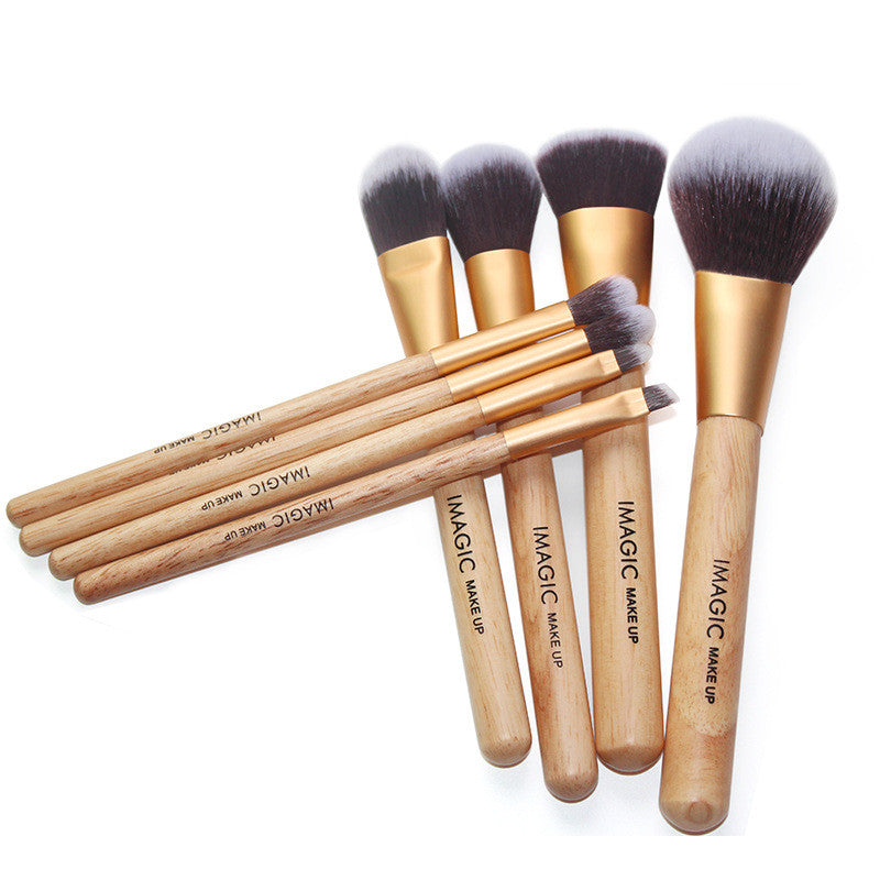 8PCS Professional Makeup Brush Set – Foundation, Blush, Concealer, Powder & Eyeshadow Brushes | Soft Cosmetic Beauty Tools