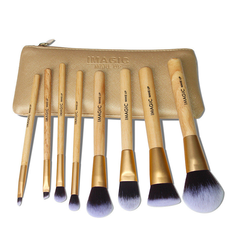 8PCS Professional Makeup Brush Set – Foundation, Blush, Concealer, Powder & Eyeshadow Brushes | Soft Cosmetic Beauty Tools