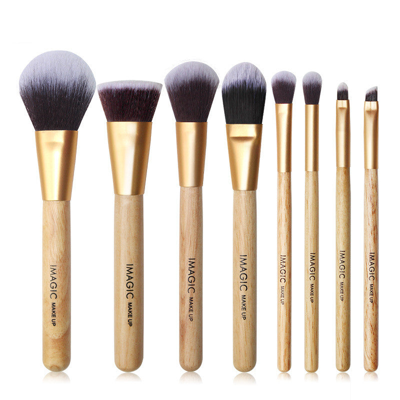 8PCS Professional Makeup Brush Set – Foundation, Blush, Concealer, Powder & Eyeshadow Brushes | Soft Cosmetic Beauty Tools