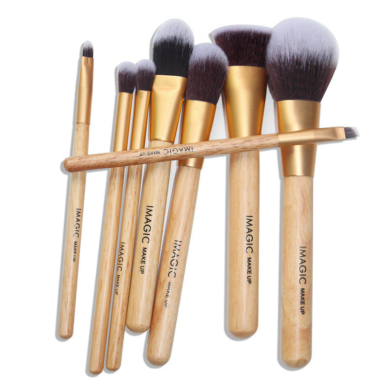 8PCS Professional Makeup Brush Set – Foundation, Blush, Concealer, Powder & Eyeshadow Brushes | Soft Cosmetic Beauty Tools