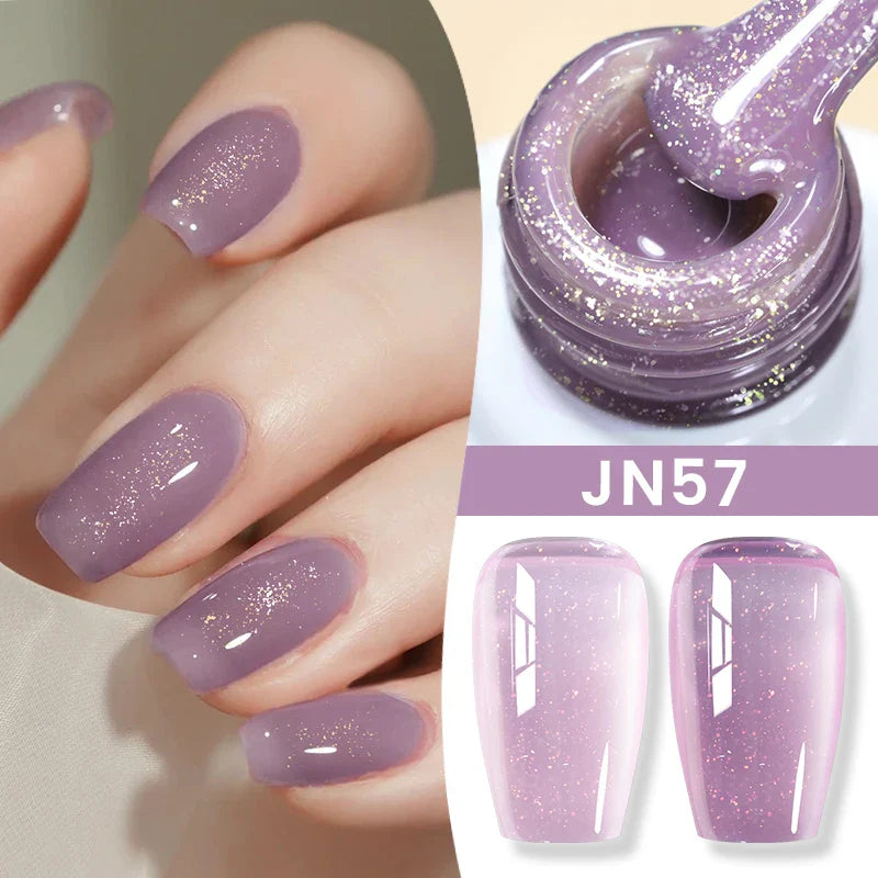 BORN PRETTY 83 Colors 10ml Jelly Nude Gel Nail Polish Autumn Amber Semi Transparent Manicure Soak off UV LED Nails Gel Varnish