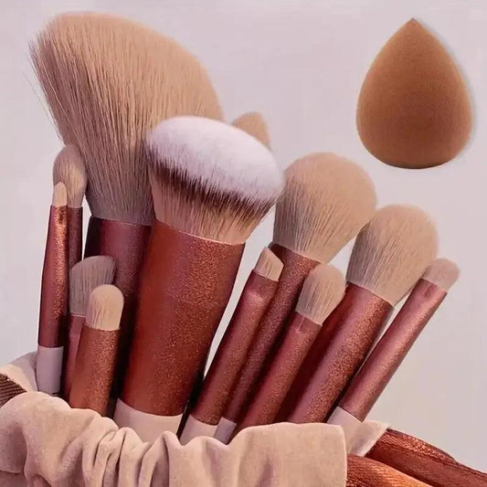 Professional 13–16Pcs Makeup Brush Set with Bag