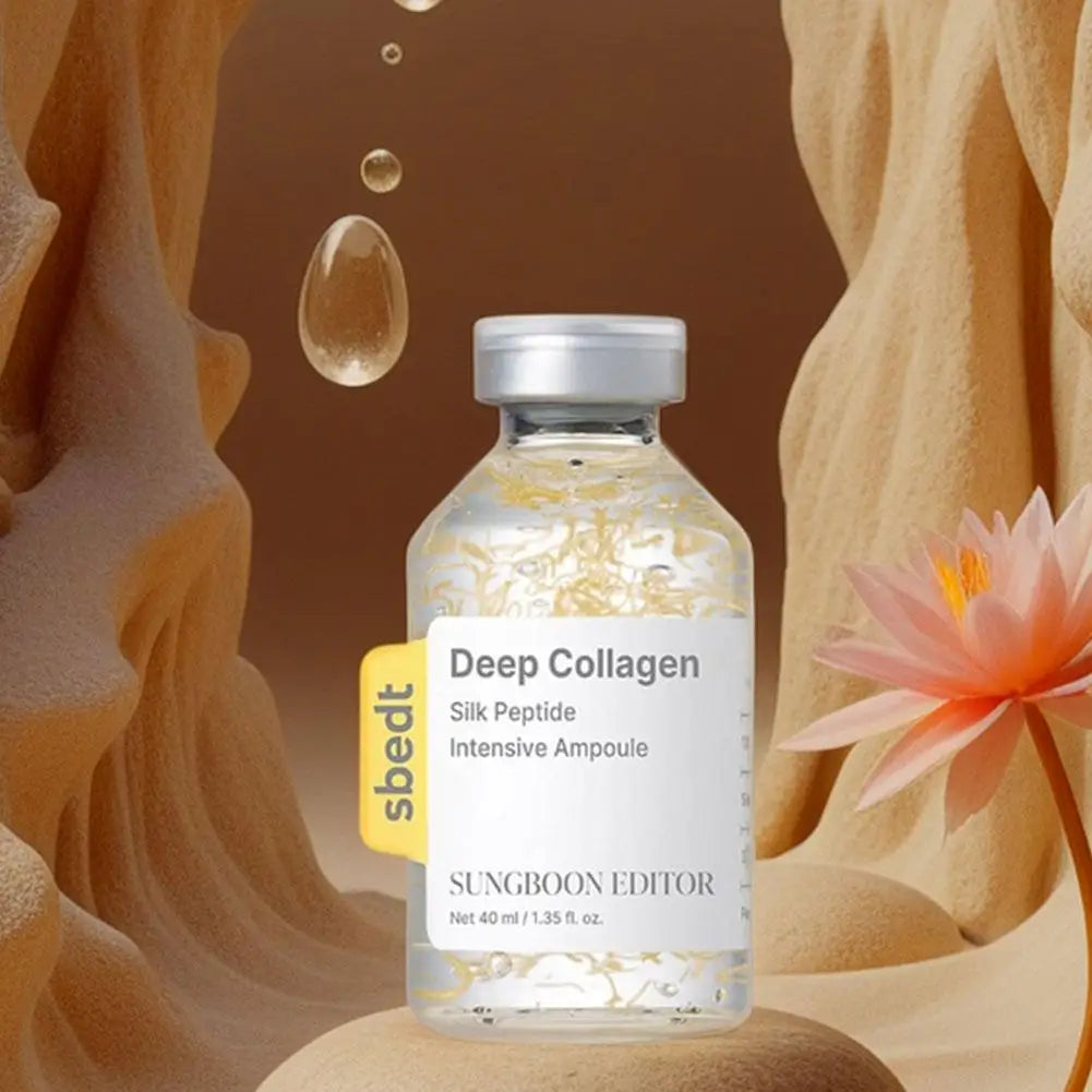 Korean Deep Collagen Skin Care Set – Silk Peptide Ampoule, Boosting Serum & Retinol Capsule | Fade Fine Lines