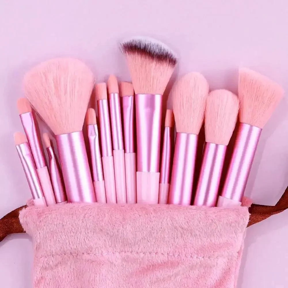 Professional 13–16Pcs Makeup Brush Set with Bag