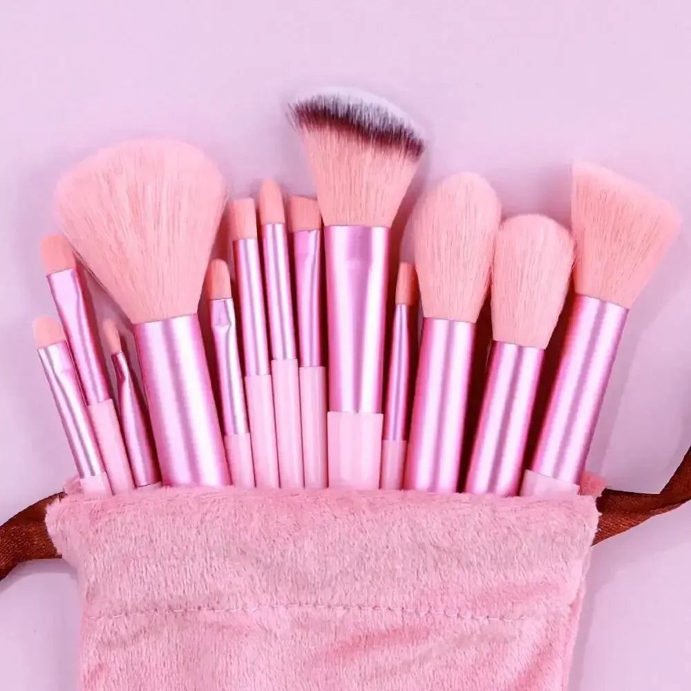 Professional 13–16Pcs Makeup Brush Set with Bag