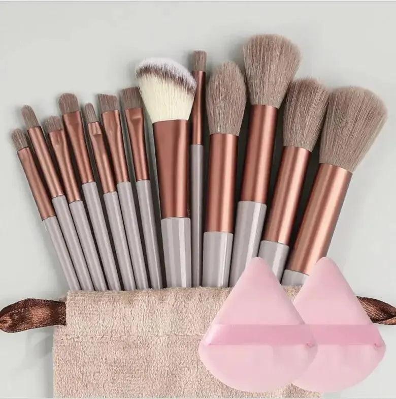 Professional 13–16Pcs Makeup Brush Set with Bag