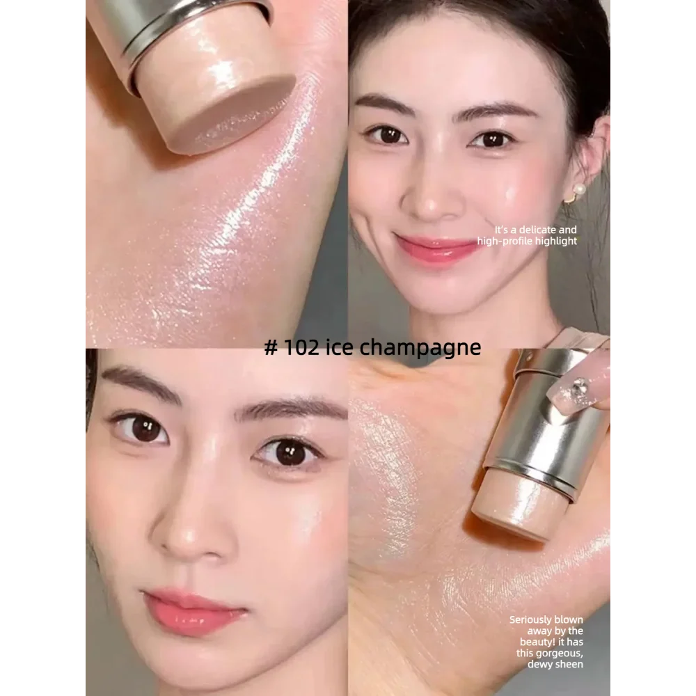 High Gloss Stick Highlighter Blush Water Light Shimmer Waterproof Face Contour Illuminator Brighten Contouring Rouge