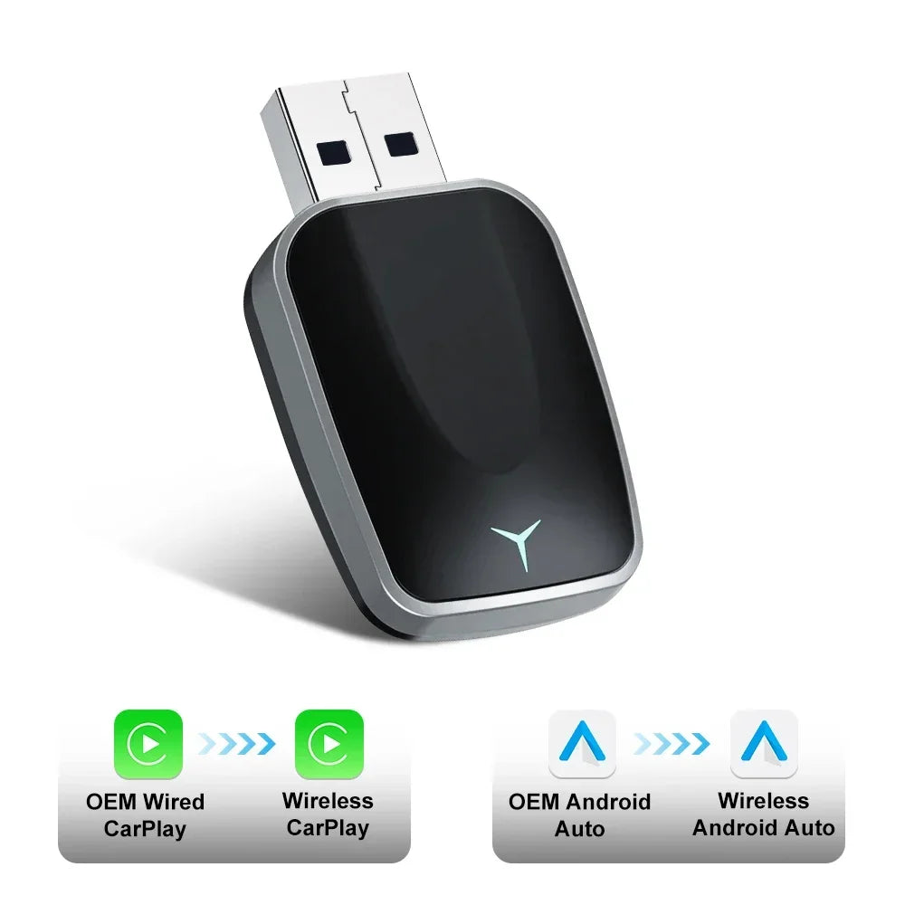 2026 CarPlay Android Auto Wireless Adapter, Fast Pairing, Quick Connection