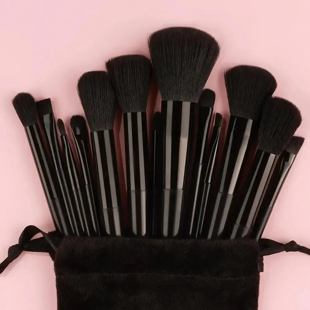 Professional 13–16Pcs Makeup Brush Set with Bag