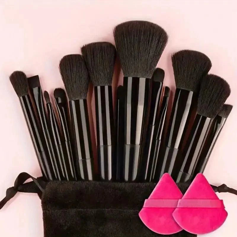 Professional 13–16Pcs Makeup Brush Set with Bag