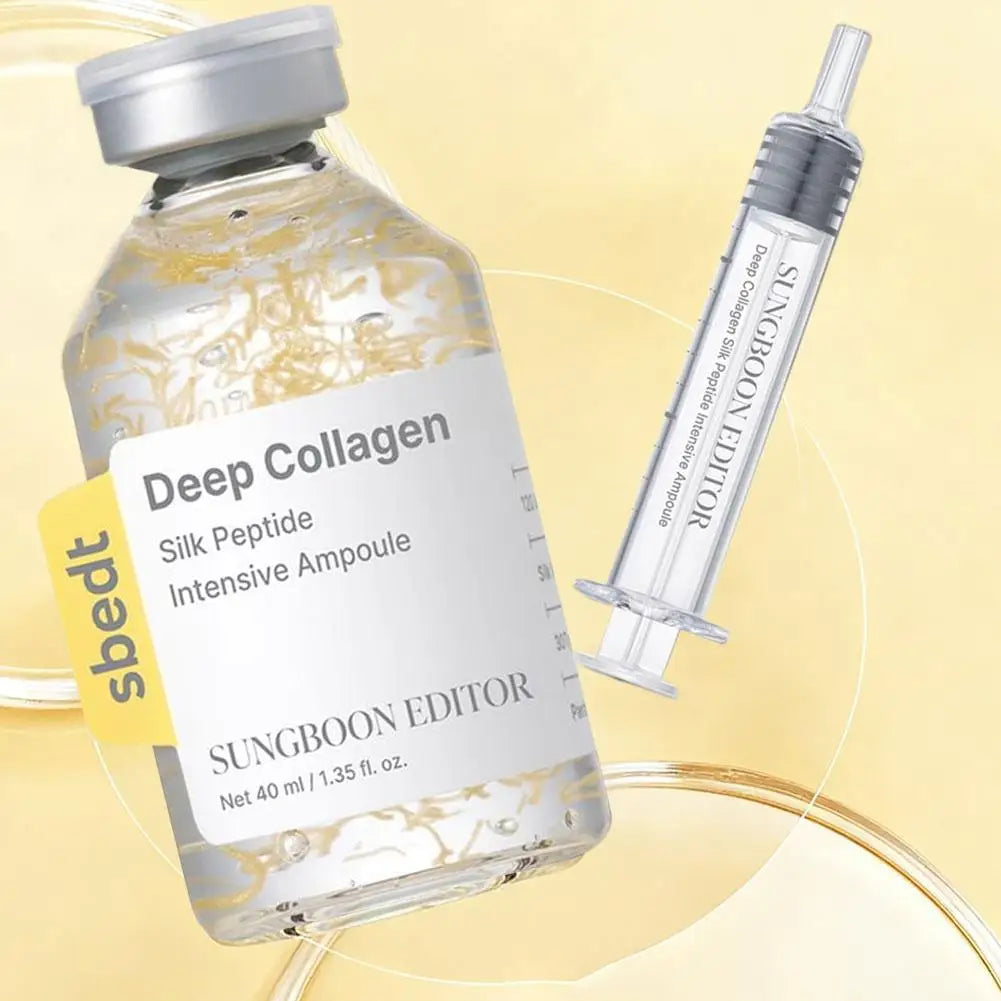 Korean Deep Collagen Skin Care Set – Silk Peptide Ampoule, Boosting Serum & Retinol Capsule | Fade Fine Lines